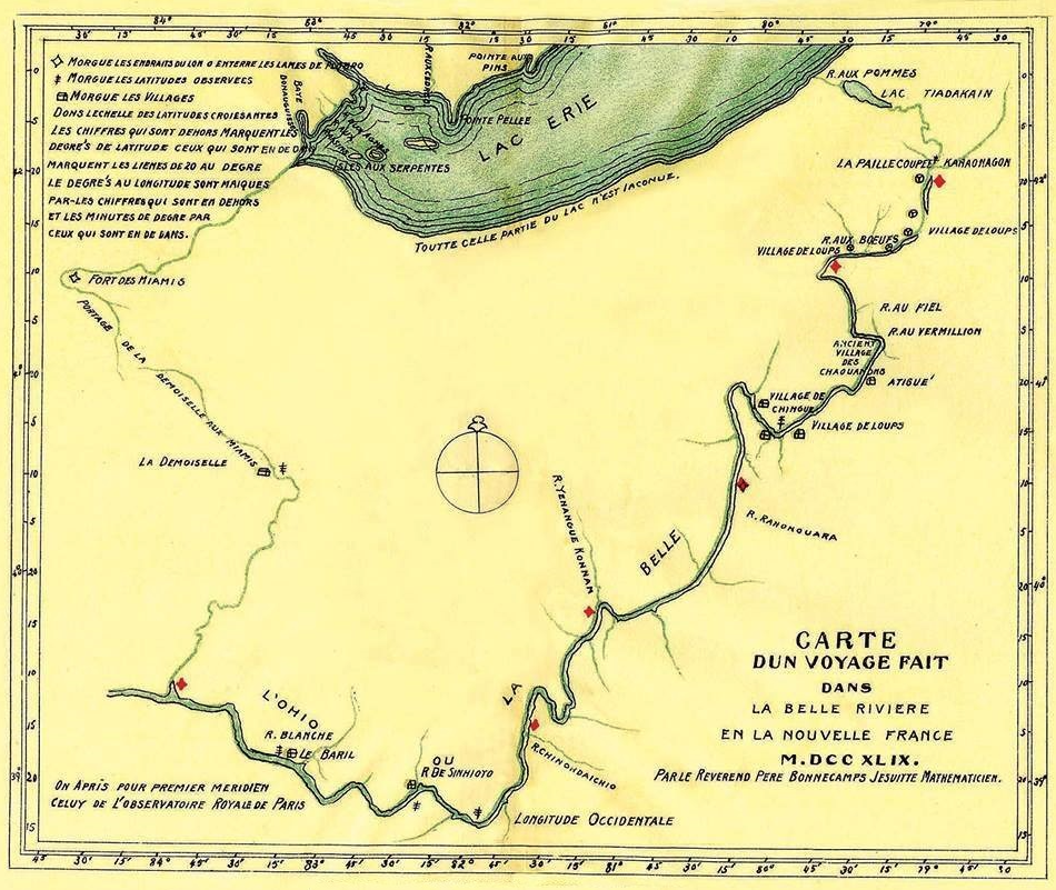 carte de l'Ohio