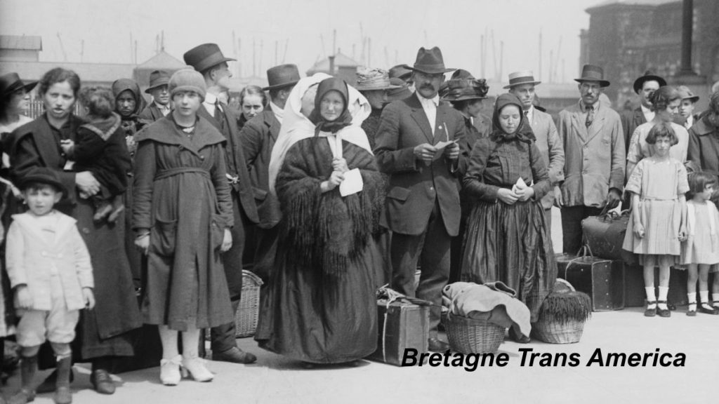 les immigrants à Ellis Island