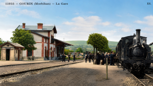 gare de Gourin colorée