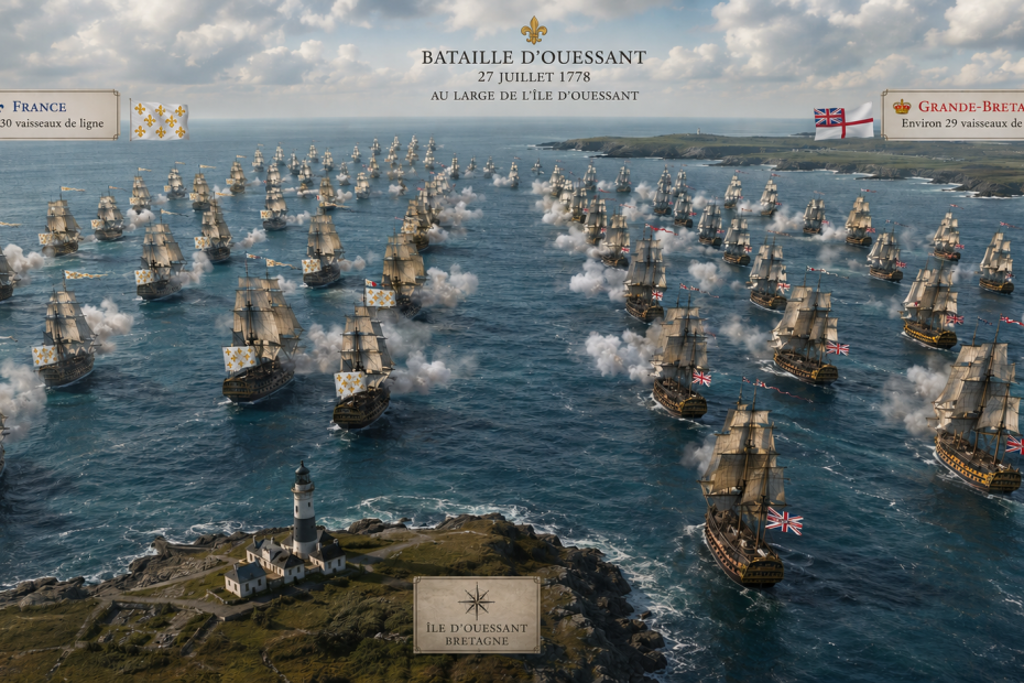 bataille d'Ouessant Guerre d'Independance