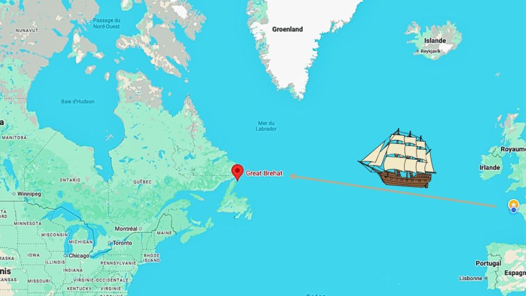Great Brehat sur la carte du monde
